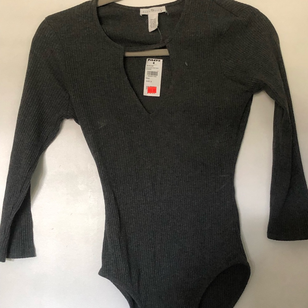 Grey bodysuit